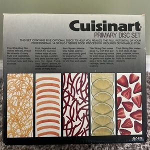 Cuisinart Food Processor Discs